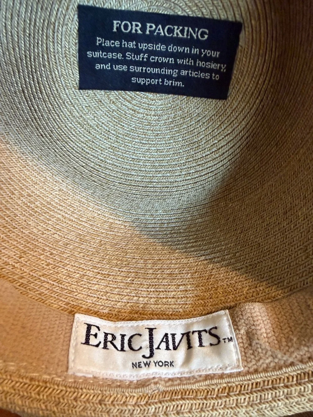 Eric Javits Squishee Trek Cowboy Hat in natural - Picture 10 of 12
